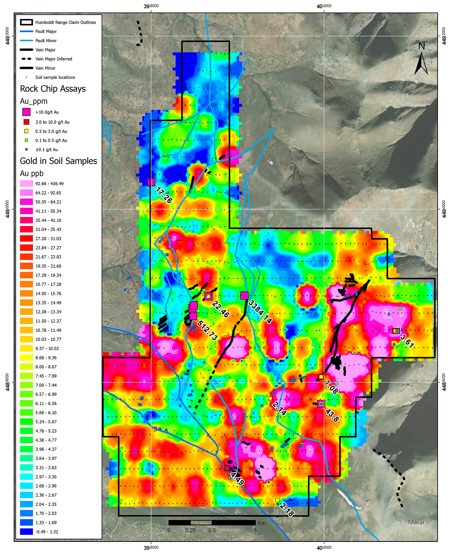 BC Gridded Au in Soils BC Gridded Au in Soils