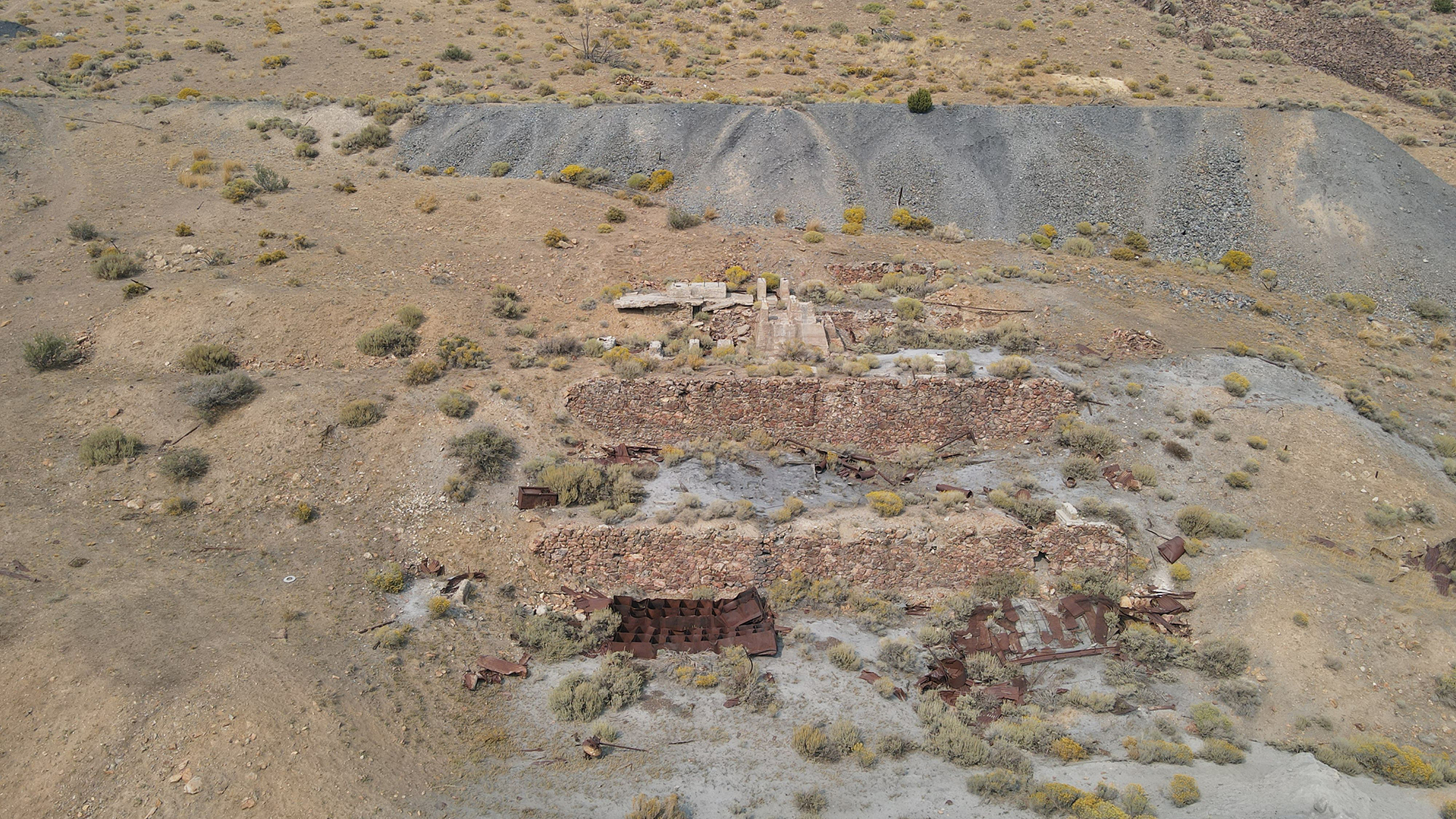 Processing plant site at Arizona Mine FOJ